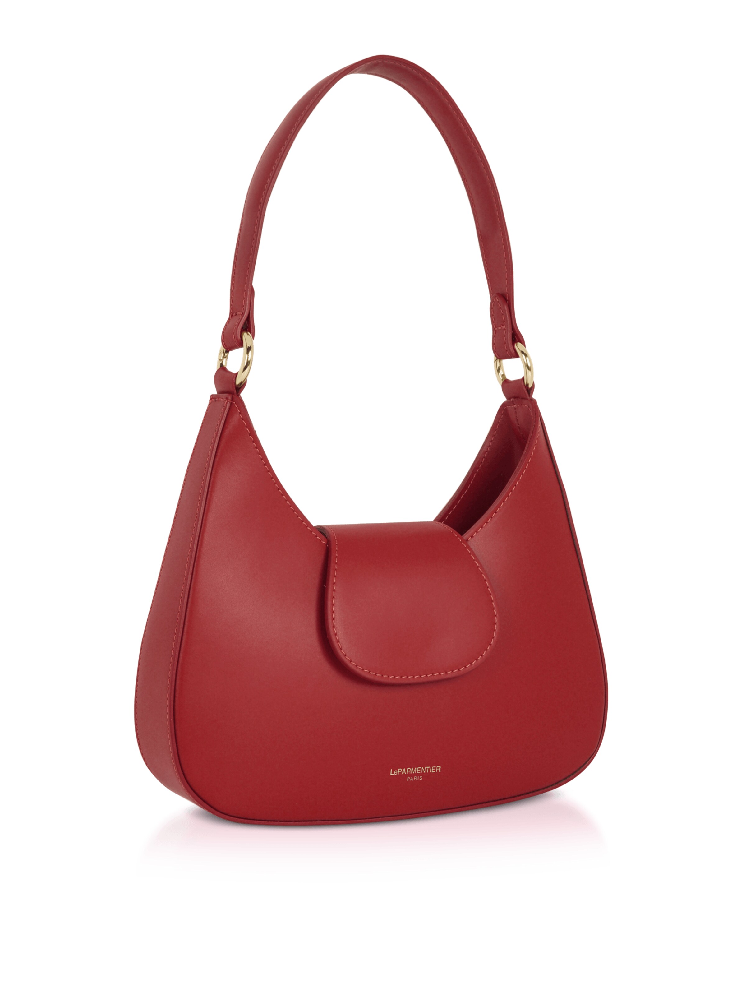 LeParmentier - Bolso de hombro 'Obolo' en rojo