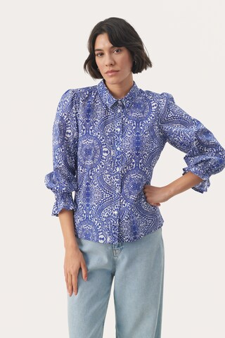 Part Two Blouse 'Nevin' in Blauw: voorkant