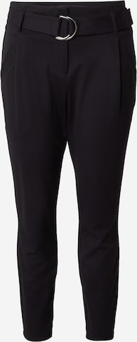 Vero Moda CurveTapered Hlače s naborima 'VMBAILEY' - crna boja: prednji dio