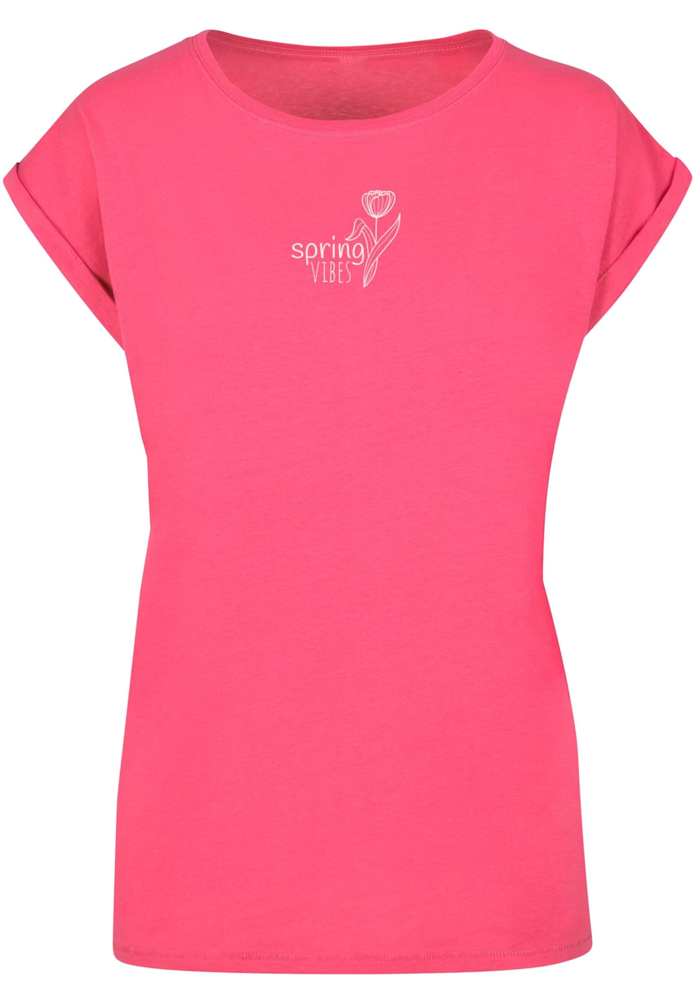 Merchcode Shirt 'Spring - Vibes' in Pink: front