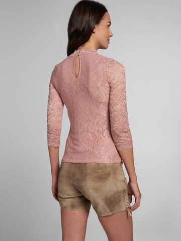 SPIETH & WENSKY Klederdracht blouse 'Amberg' in Roze