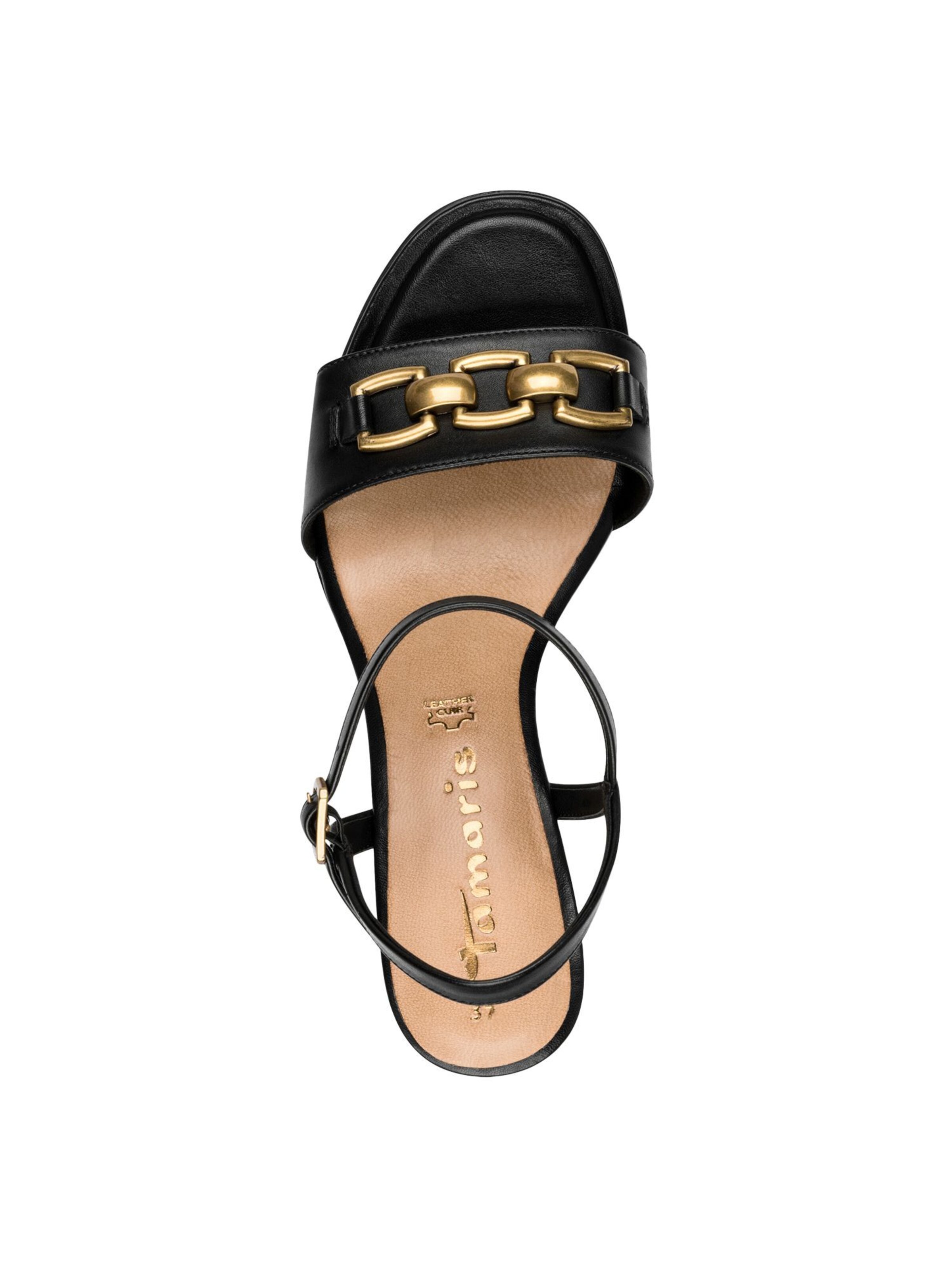 Sandales à lanières Tamaris en noir