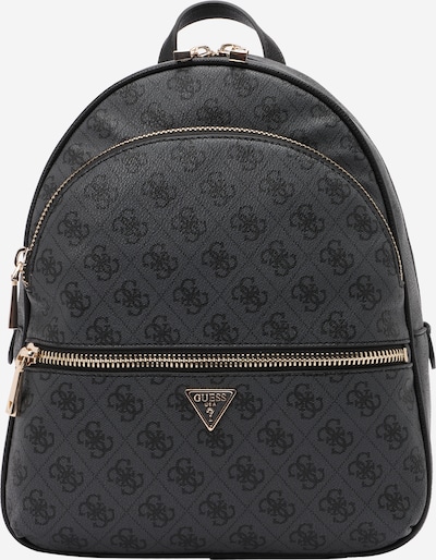 GUESS Mugursoma 'MANHATTAN II LARGE BACKPACK', krāsa - bazaltpelēks / melns, Preces skats