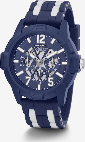 GUESS Analoog horloge ' STRIKER ' in Blauw: voorkant