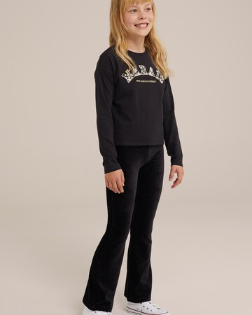 WE Fashion Flared Leggings in Black