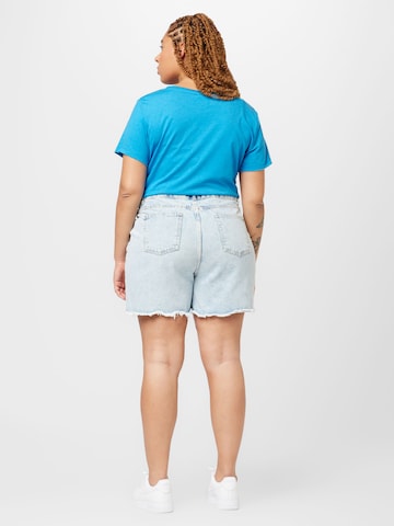 Trendyol Curve Regular Shorts in Blau