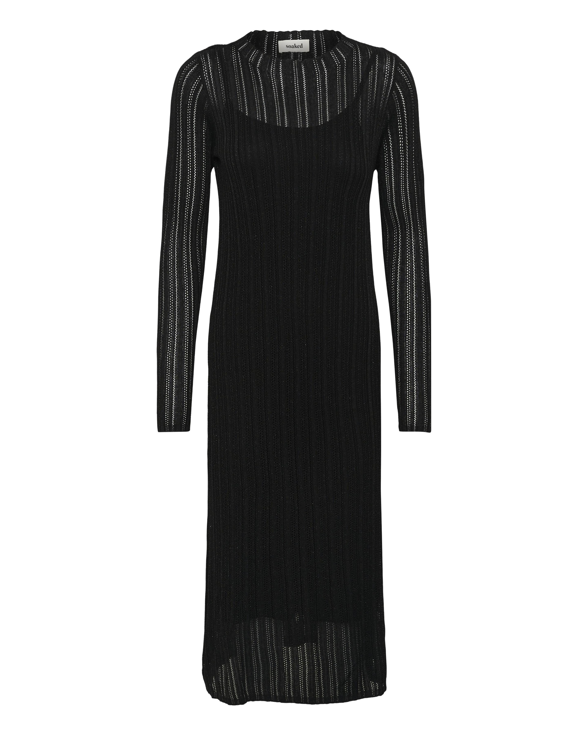 SOAKED IN LUXURY Robe 'Laisa' en noir / blanc, Vue avec produit