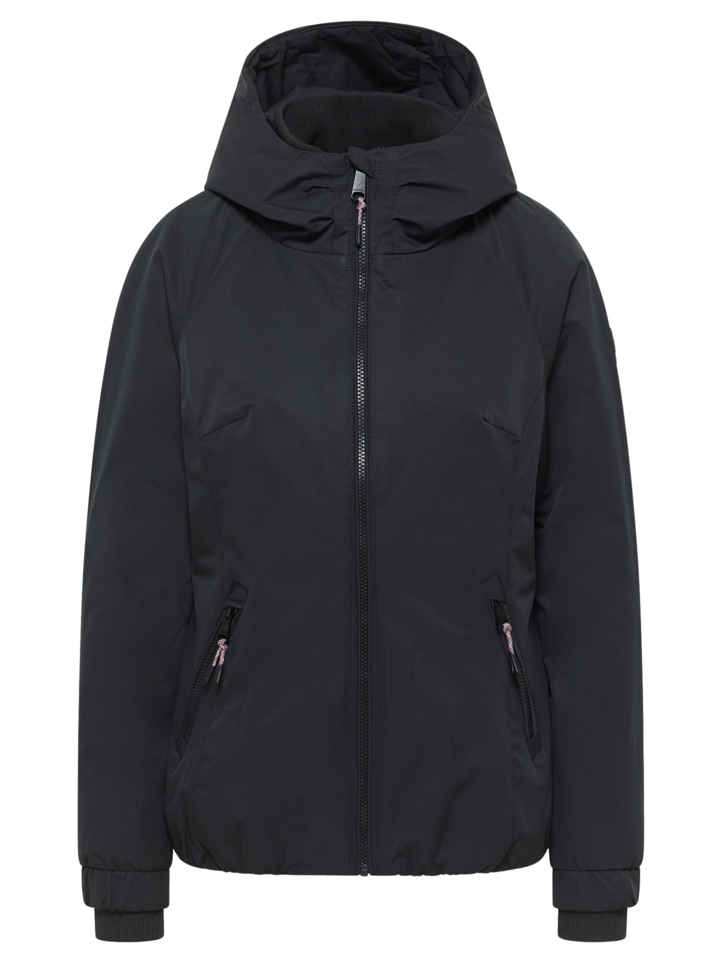 Ragwear Jacke 'Dizzie Warm' in Schwarz: Vorderseite