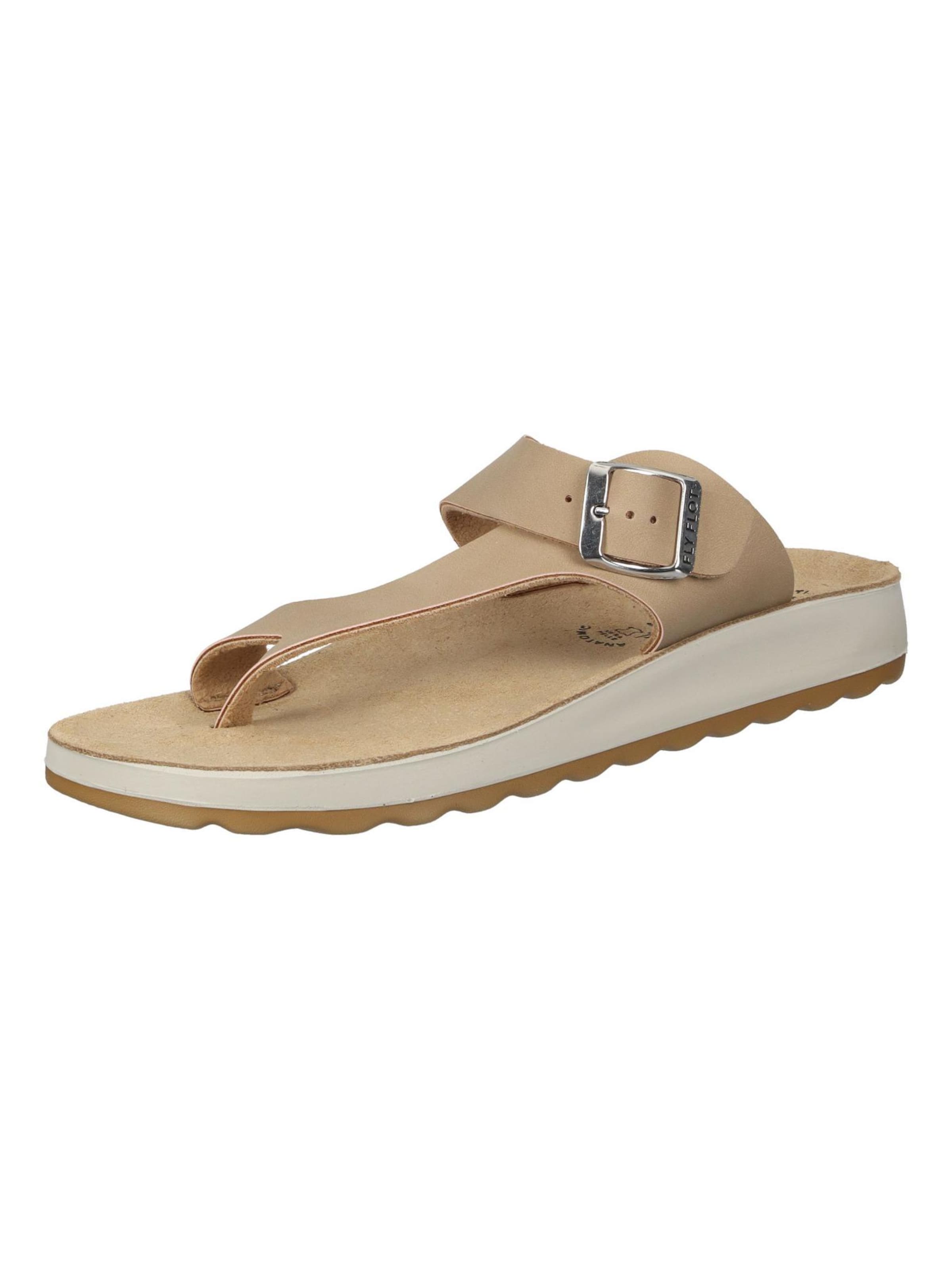 FLY FLOT Mules 'Pantoletten' in Beige: front