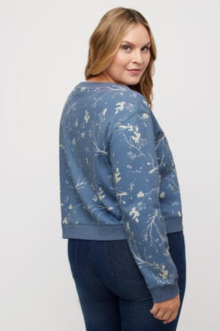Ulla Popken Sweatshirt in Blau