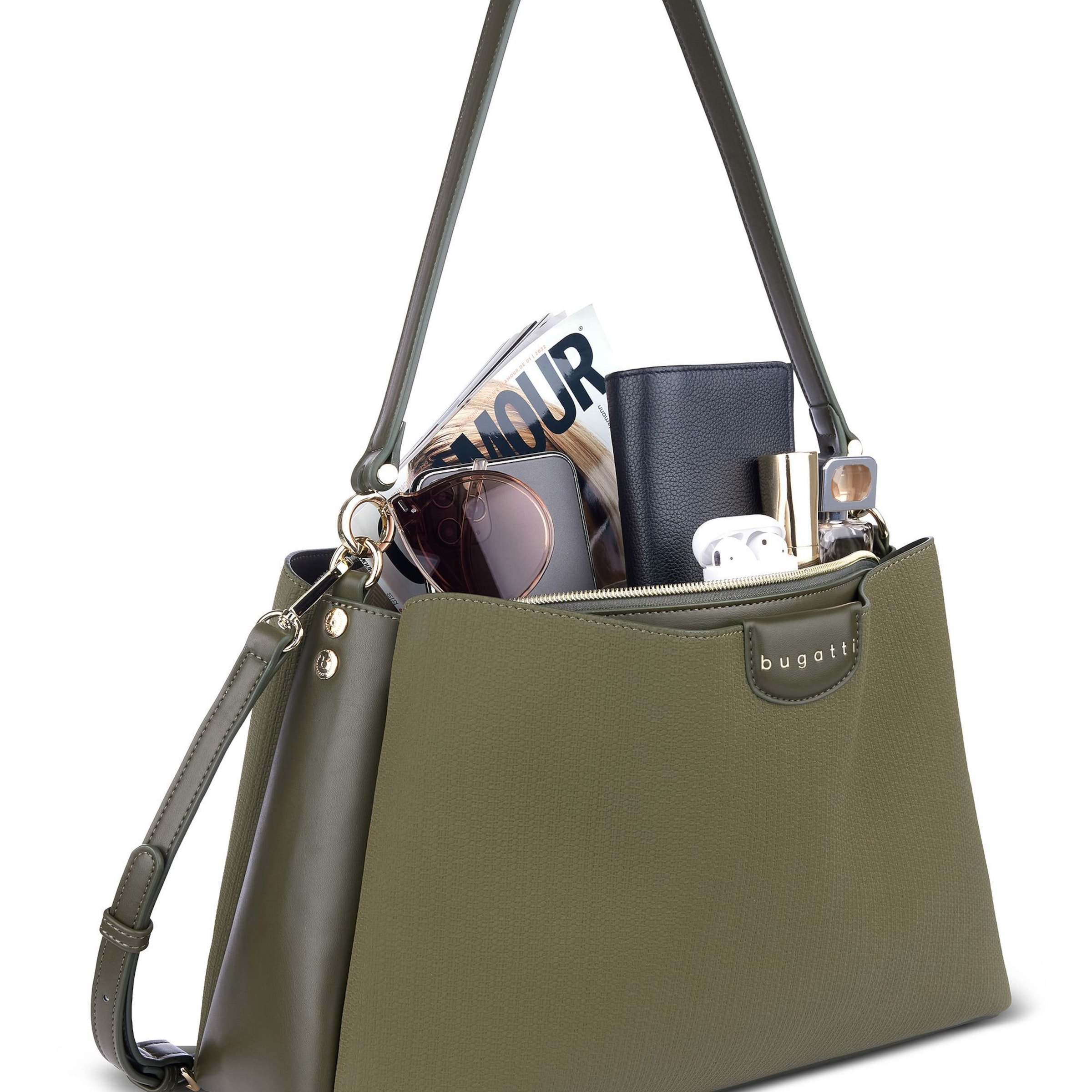 Sac bandoulière 'Leah' bugatti en vert