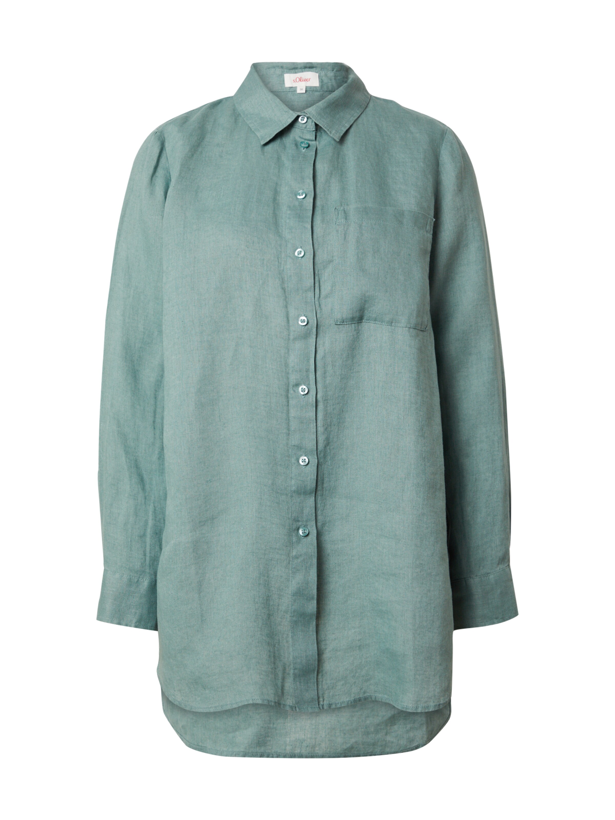 s.Oliver Blouse in Groen: voorkant