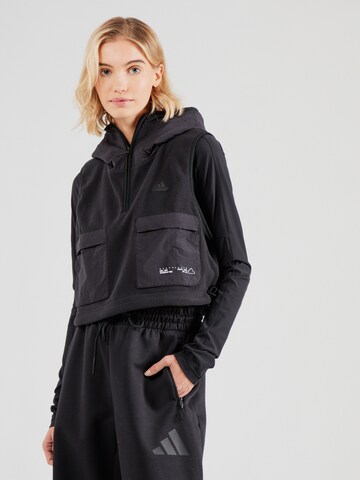 ADIDAS SPORTSWEAR Kamizelka sportowa w kolorze czarny: przód