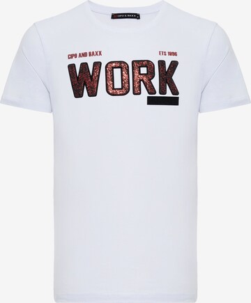 CIPO & BAXX T-Shirt in Weiß: predná strana