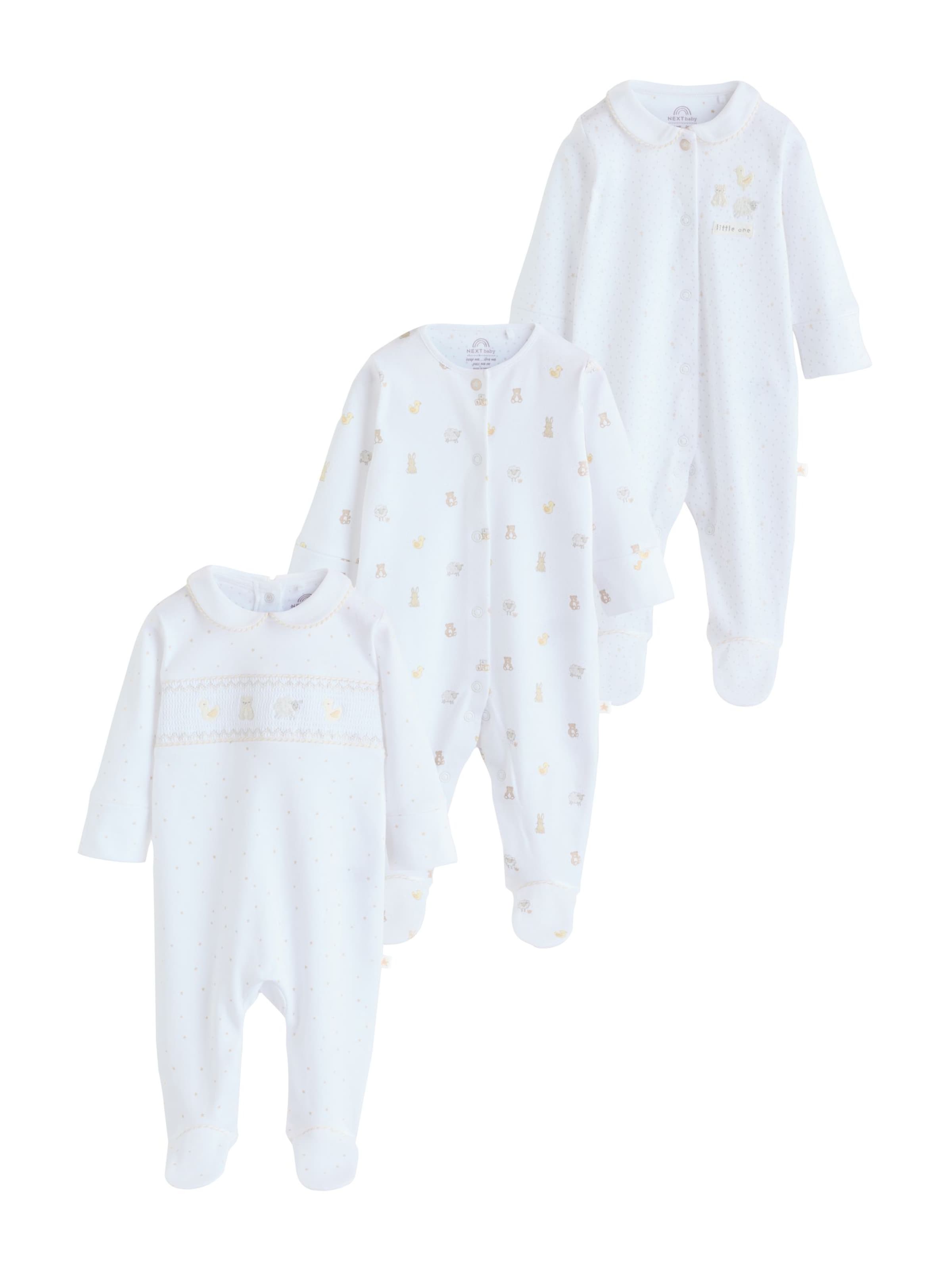 Next Pyžamo – bílá: přední strana