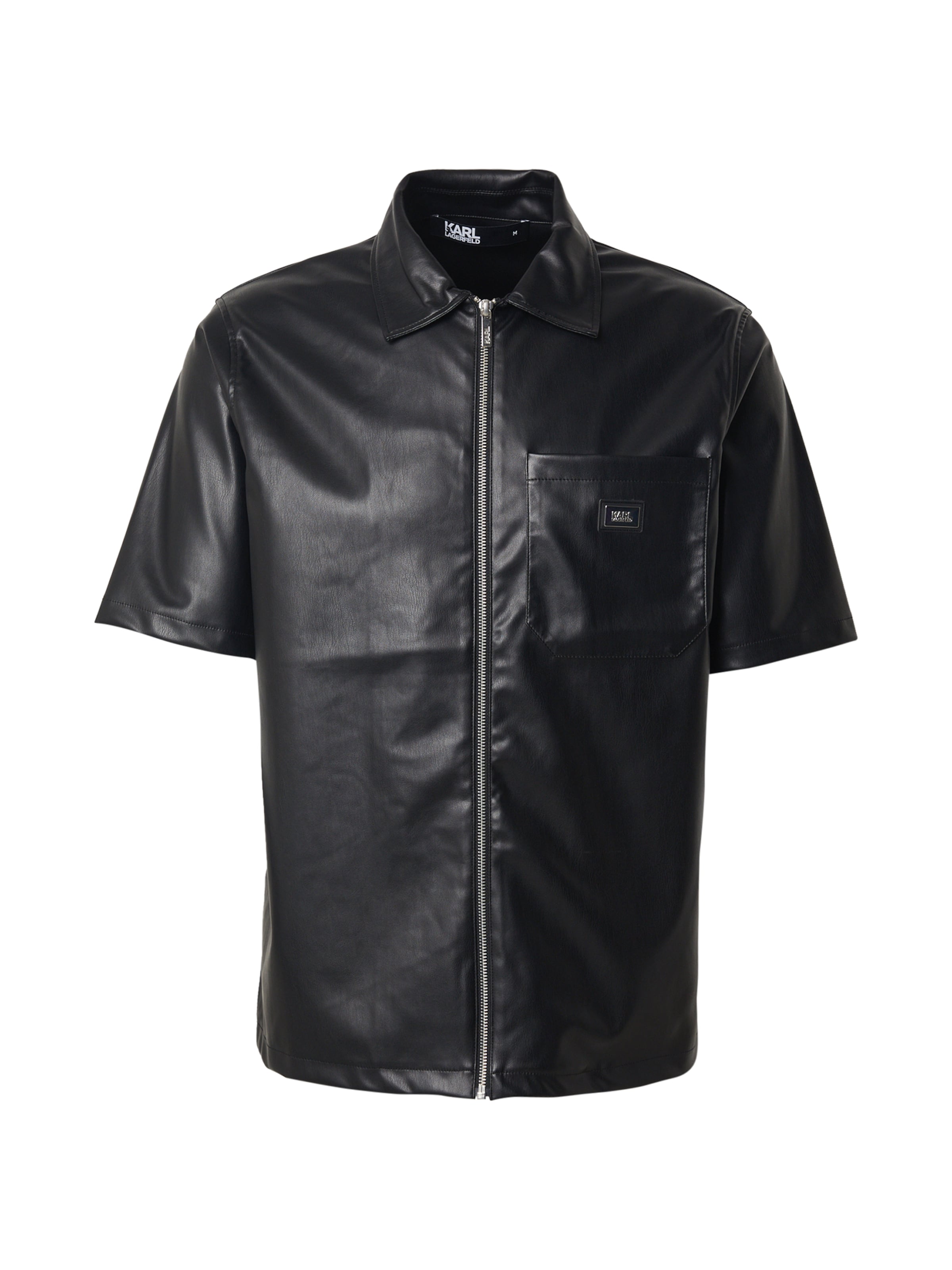 juoda Karl Lagerfeld Standartinis modelis Marškiniai: priekis