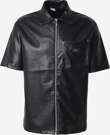 juoda Karl Lagerfeld Standartinis modelis Marškiniai: priekis