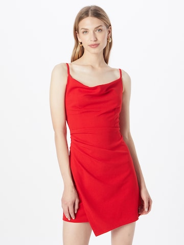 Skirt & Stiletto Jurk 'Lucia' in Rood: voorkant