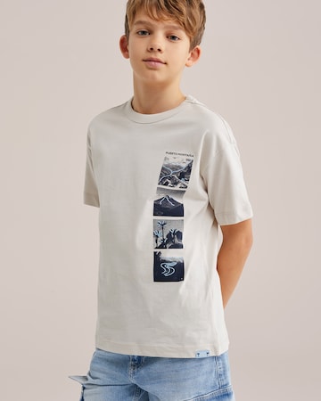 WE Fashion Футболка в Бежевый: спереди