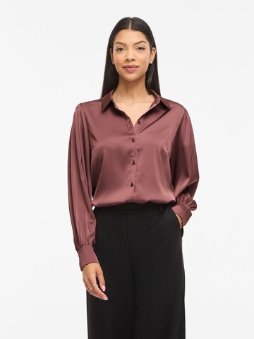VILA Bluse 'VIEnna' in Braun: Vorderseite