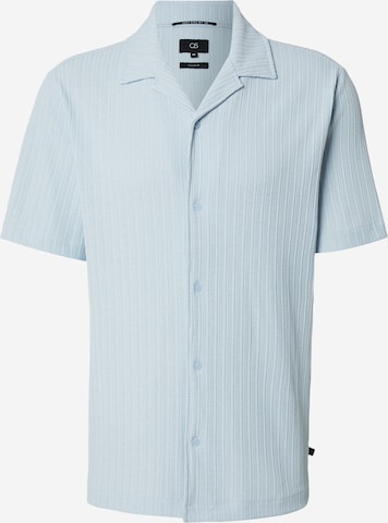 zils QS Krekls: no priekšpuses