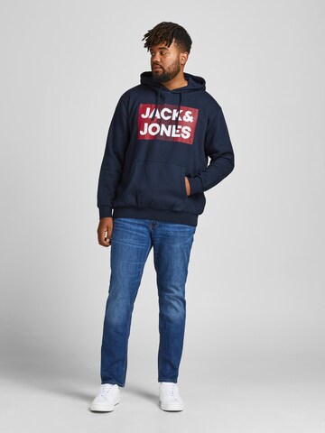 Jack & Jones Plus Sweatshirt 'Ecorp' i blå