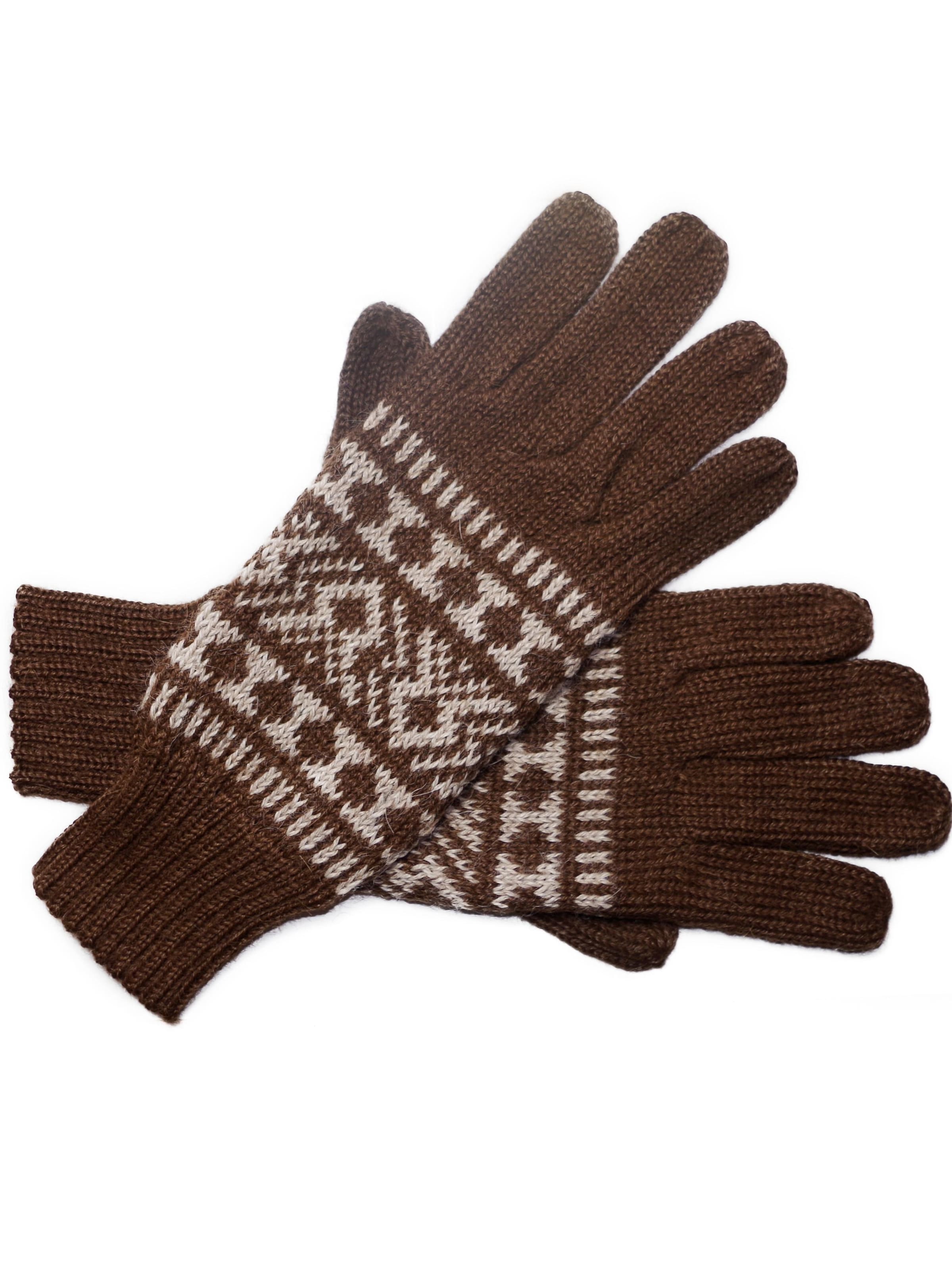 Posh Gear Fingerhandschuhe 'Guantofigura'‌‌‌ in Braun: Vorderseite