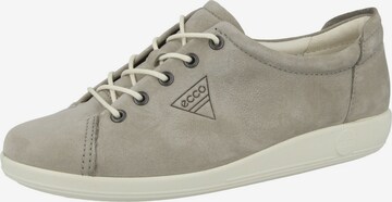 Chaussure de sport à lacets 'Soft 2.0' ECCO en gris : devant