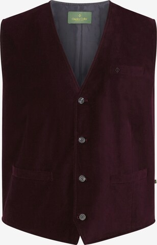 Charles Colby Suit Vest in Red: front