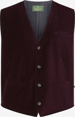 Charles Colby Suit Vest in Red: front