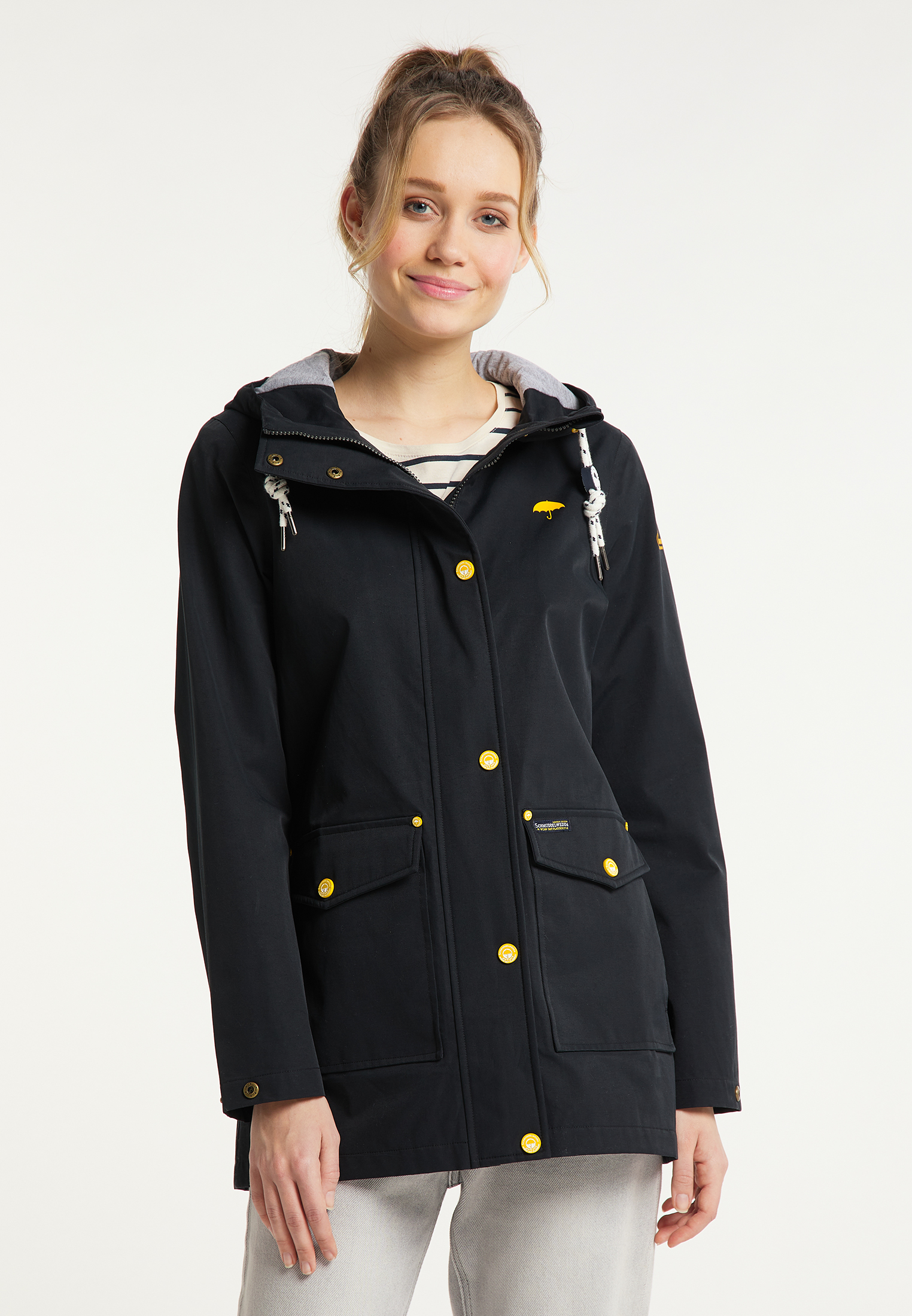 Schmuddelwedda Performance Jacket in Black: front