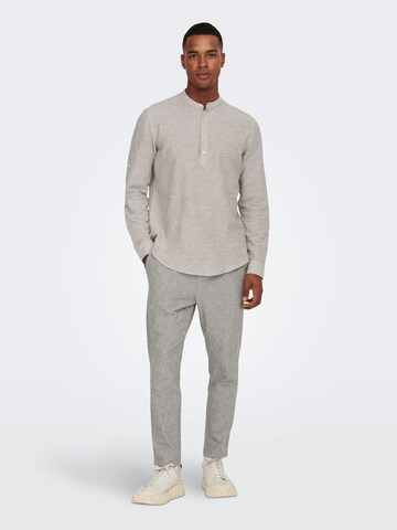 Only & Sons Regular Trousers 'Linus' in Grey