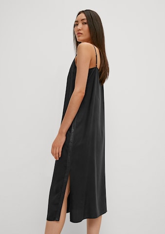 comma casual identity Jurk in Zwart: voorkant