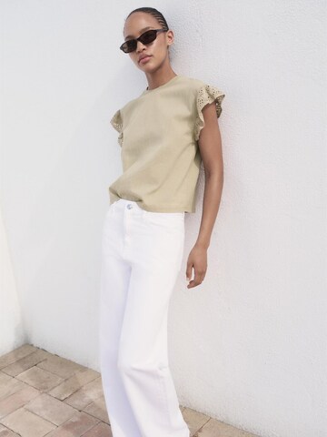 MANGO T-shirt 'VOLI' i brun: framsida