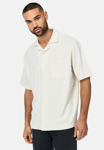 INDICODE JEANS Regular Fit Hemd 'Provo' in Weiß: Vorderseite