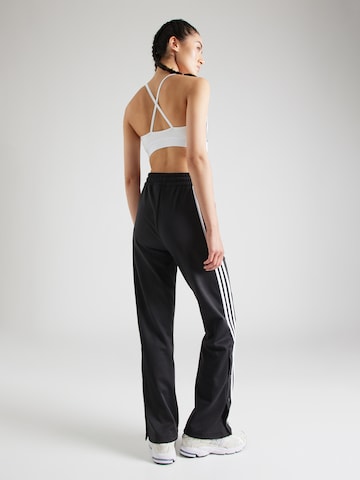 ADIDAS SPORTSWEAR Boot cut Workout Pants 'Iconic Warpping 3-Stripes Snap' in Black