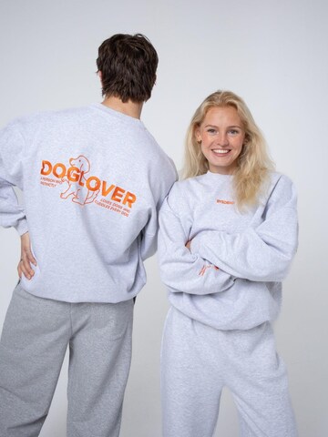 BAYSIDE BOUND Oversized sweater 'THE DOGLOVER UNISEX OVERSIZE SWEATER' in Grey
