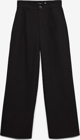 Wide Leg Pantalon à pince 'VMDallas' VERO MODA en noir : devant