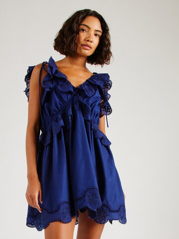 & Other Stories Kleid in Blau: Vorderseite