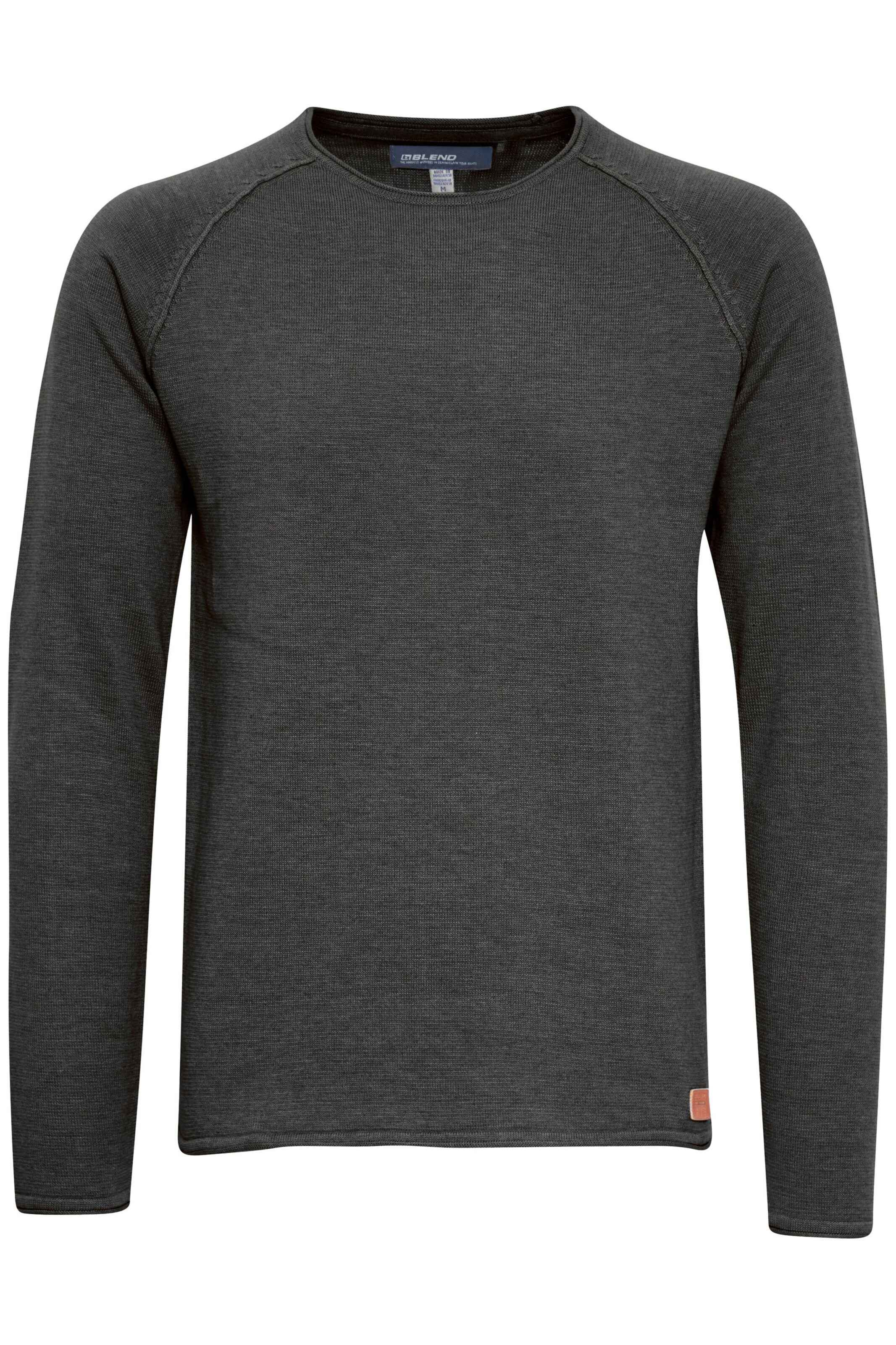 BLEND Trui 'John' in Grijs: voorkant