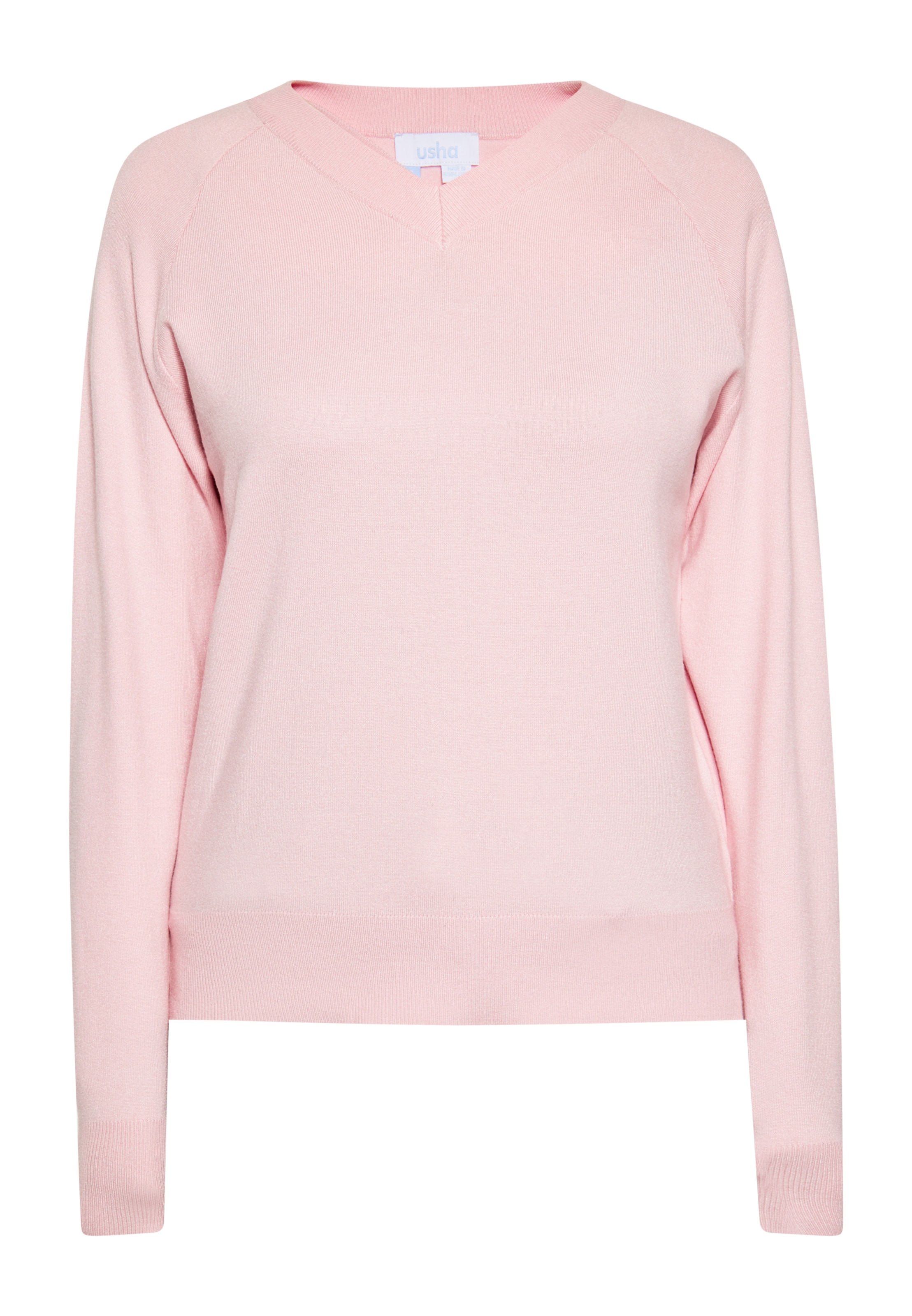 Pulover de la usha BLUE LABEL pe roz: față