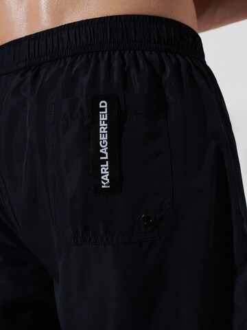 Karl Lagerfeld Kratke kopalne hlače | črna barva