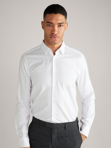 JOOP! Slim fit Business Shirt 'Pit' in White: front