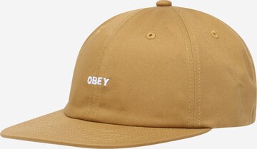 Casquette 'Bold' Obey en marron : devant