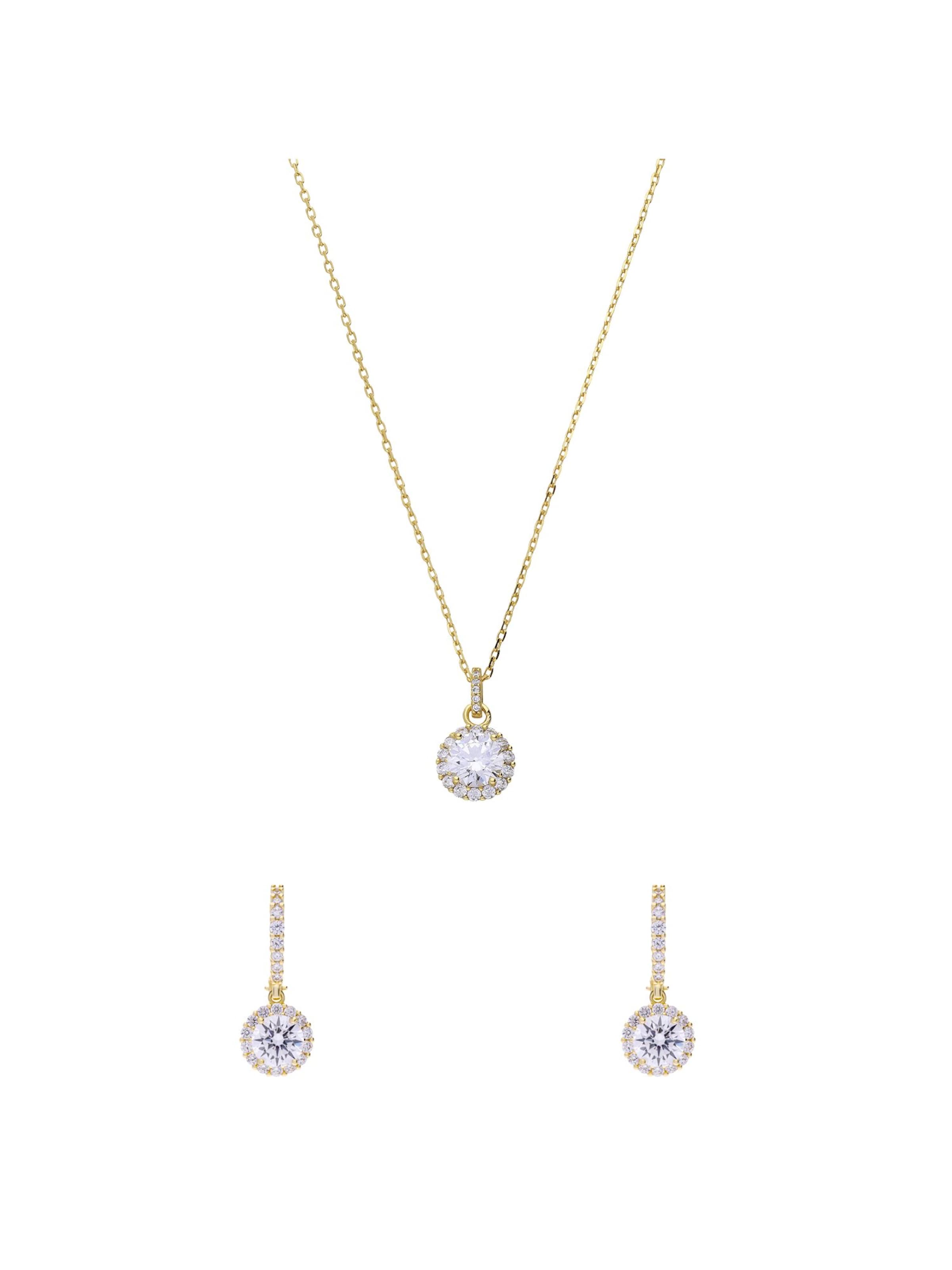 Lucardi Sieraden set 'Schick' in Goud: voorkant