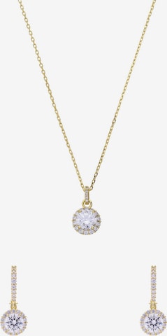 Lucardi Sieraden set 'Schick' in Goud: voorkant