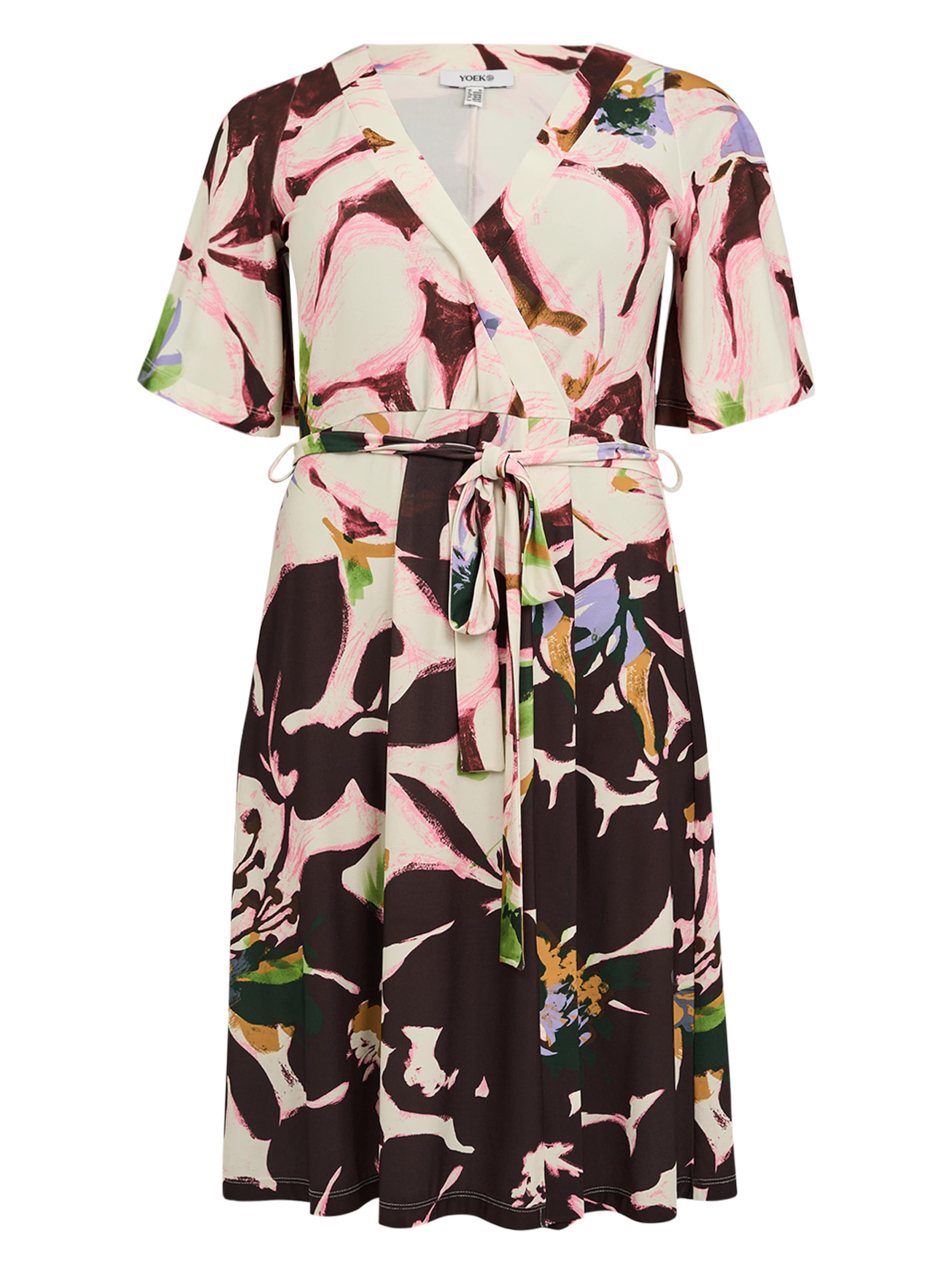 YOEK Jurk in Beige: voorkant