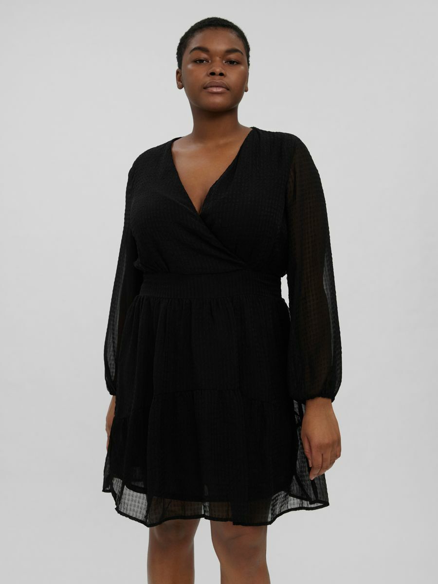 Odzież Plus size Vero Moda Curve Sukienka w kolorze Czarnym 