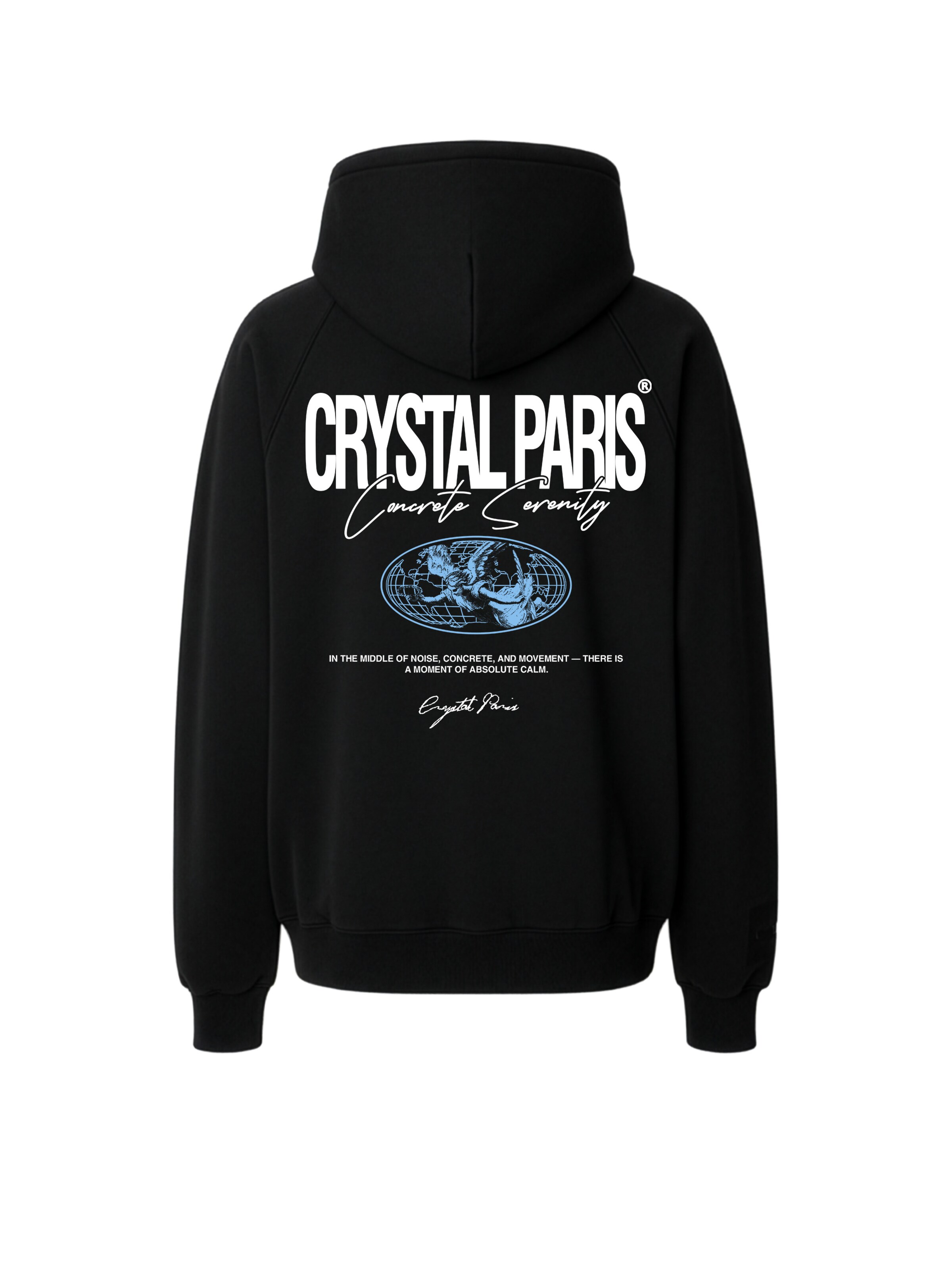 Crystal Paris Sweatshirt 'Serenity' in Zwart