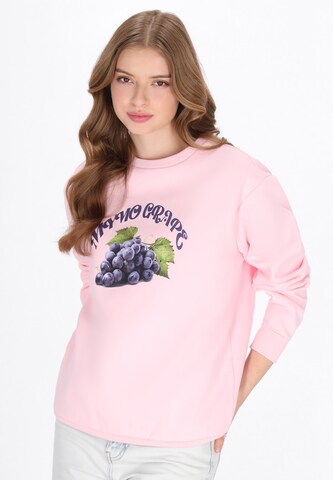 Sweat-shirt MYMO en rose : devant